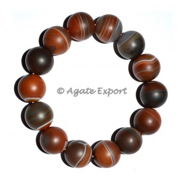 Red Banded Agate Bracelets