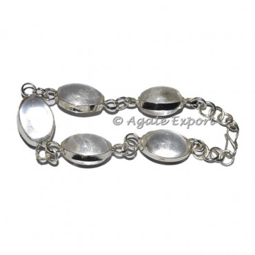 Crystal Quartz Shiva Lingam Bracelet