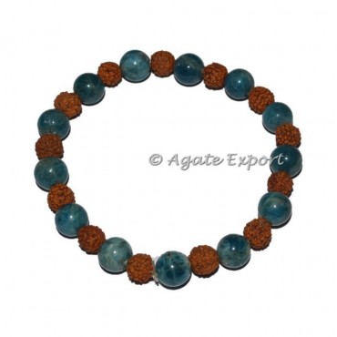Apatite With Rudraksha Bracelet