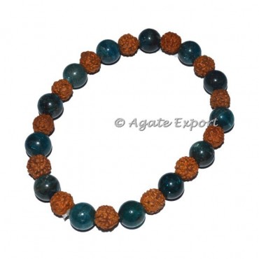 Kyanite With Rudraksha Bracelet