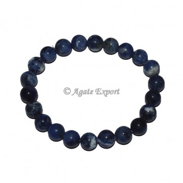 Sodalite Round Beads Bracelets