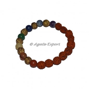 Chakra Stone With Rudraksha Bracelets