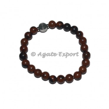 Mahogany Obsidian Bracelets  with ChokoReiki Charm