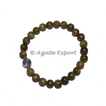 Unakite Bracelets with Choko Reiki Charm
