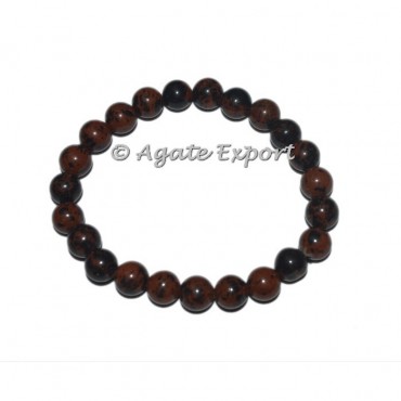 Mahogany Brown Obsidian Bracelets