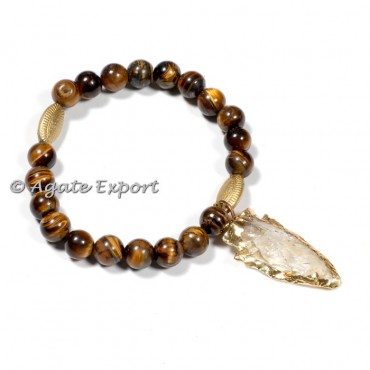 Tiger Eye Bracelets Arrowhead