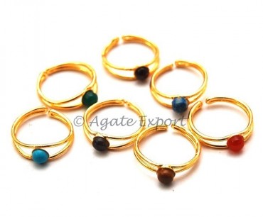 Chakra Brass Rings