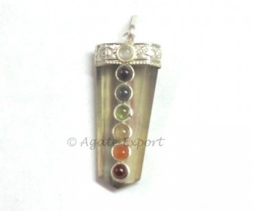 Multi Flourite Chakra Pendants.