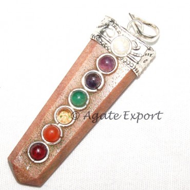 Aventurine Chakra Pendants