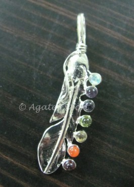 Chakra Leaf Pendants