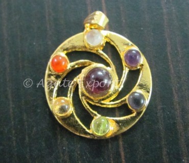 Chakra Metal Pendants