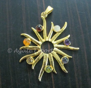 Burning Sun Chakra Pendants