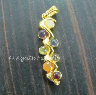 Chakra Zig-Zag Journey Pendant 