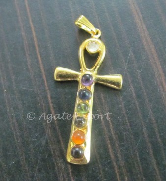 Ankh Chakra Pendants