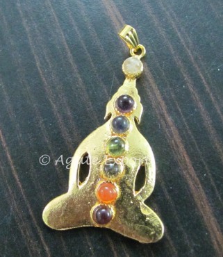 Buddha Chakra Pendant- Golden Plated