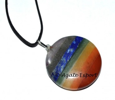 Disc Chakra Bonded With Lather Cord