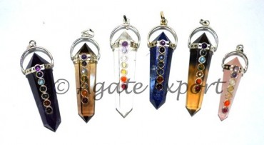 Mix Gemstone Chakra Terminated Pendant