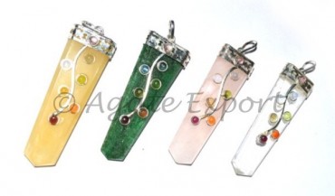 Seven Chakra Mix Gemstones Pendants