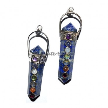 Lapis Lazuli Chakra Double Point Pendants