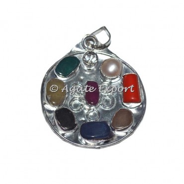 Round 9 Chakra Stones Pendants