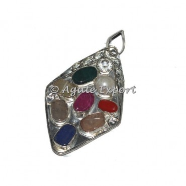 Antique Design 9 Chakra Pendant