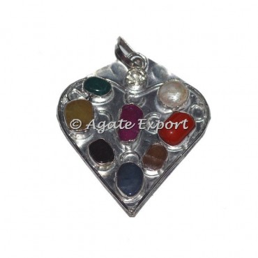 Heart 9 Chakra Planet Pendants