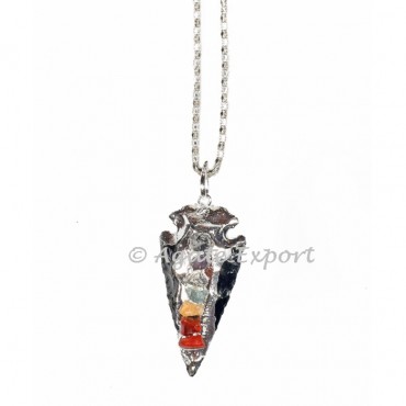 Black Obsidian Chakra Electro Necklace