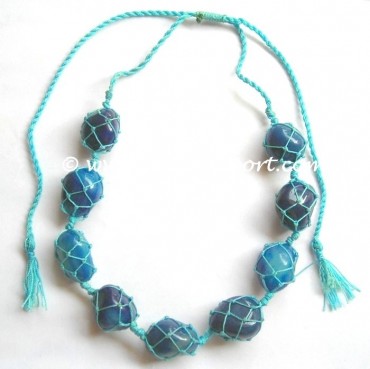 Blue Onyx Hand Made Necklace