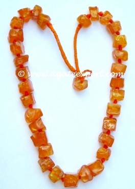 Yellow Onyx Square Hand Made Necklace.