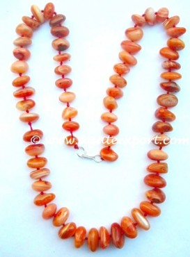 Carnelian Bagger Necklace.