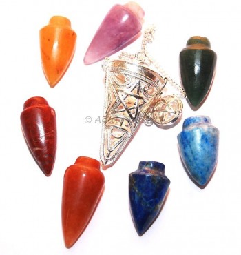 Chakra Cage Pentagram Pendulums Cone