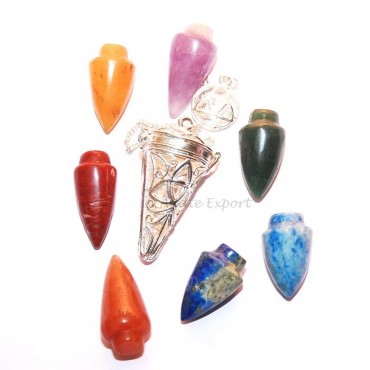 Triquetra Chakra Cage Pendulum Cone