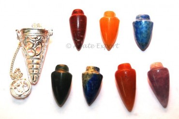Chakra Cage Om Pendulums Cone