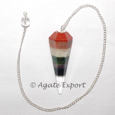 Chakra Pendulum With Crystal Point