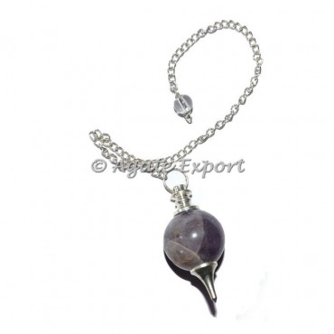 Amethyst Ball Dowsing Pendulums