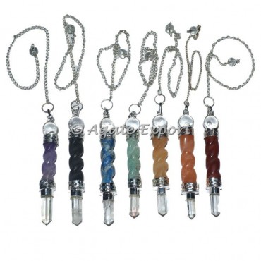 Chakra Spiral 3pcs Pendulums Set