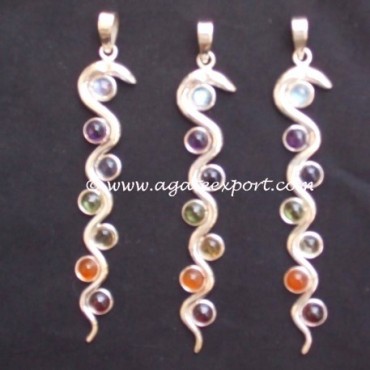 Chakra Snake Pendant.