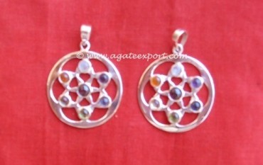 Flower - Star Chakra Pendant.