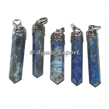 Lapis Lazuli Cap Pencil Pendants