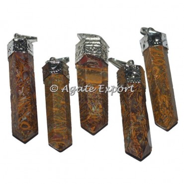 Calligraphy Stone Cap Pencil Pendants