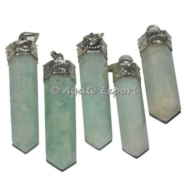 Amazonite Cap Pencil Pendants