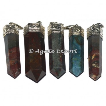 Agate Cap Pencil Pendants