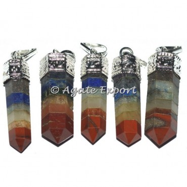 Chakra Bonded Cap Pencil Pendants
