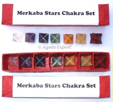 Seven Chakra Mercaba Stars Set.
