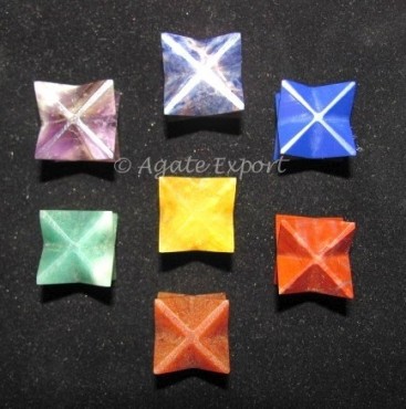 Chakra Merkaba Star Set With Velvet Bag.