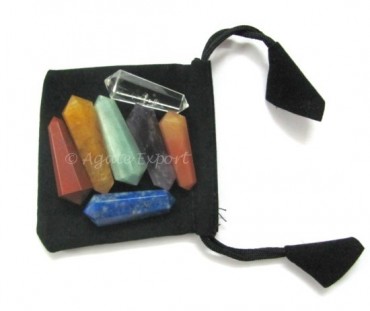 Chakra Double Terminated Wand Set.
