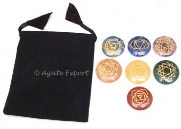 Chakra Engraved Disc Set