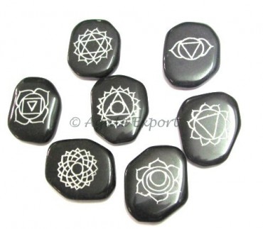 Black Agate  Chakra Stones
