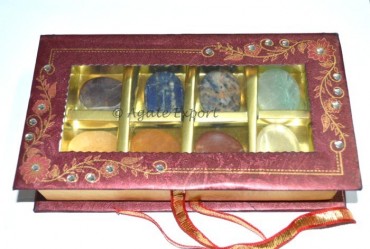 Chakra Worry Stone Set with Gift Box
