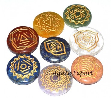 New Thymus 8 Ancient Chakra Symbols Set 